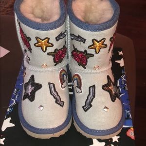 Toddler denim ugg boots